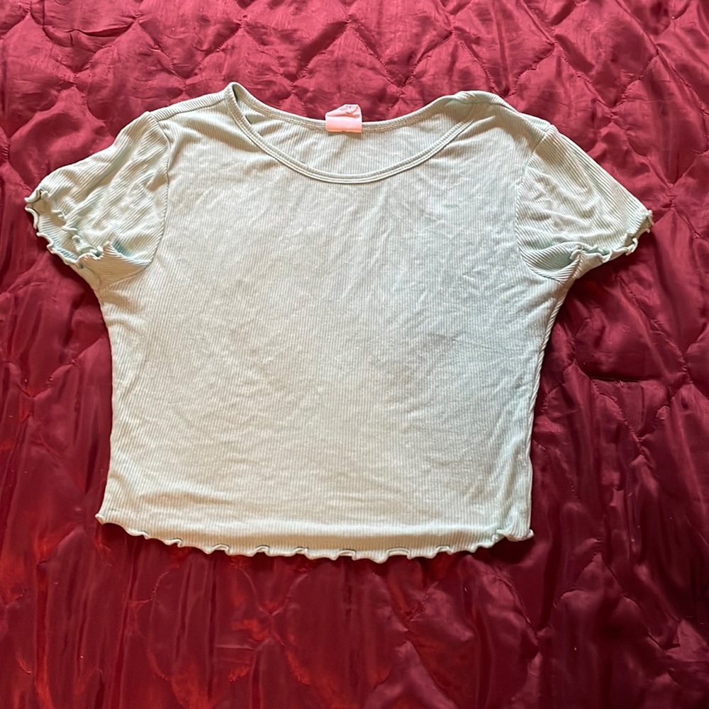 Turquoise crop top